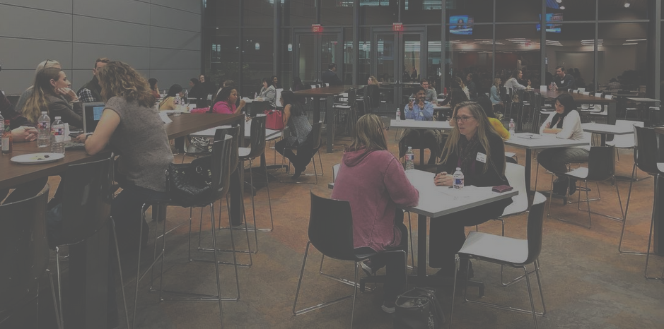 Picture of speed mentoring event at Charles Schwab in 2018